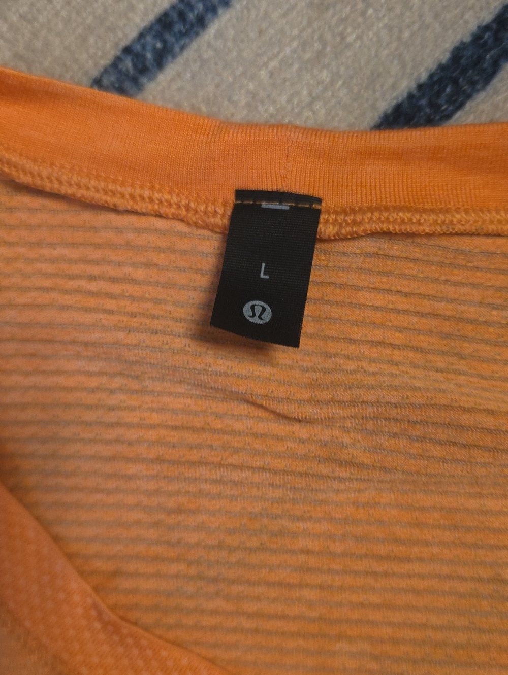 lululemon athletica Men’s Orange Short-Sleeve Tee